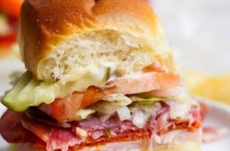 Italian Grinder Sliders on Hawaiian Buns